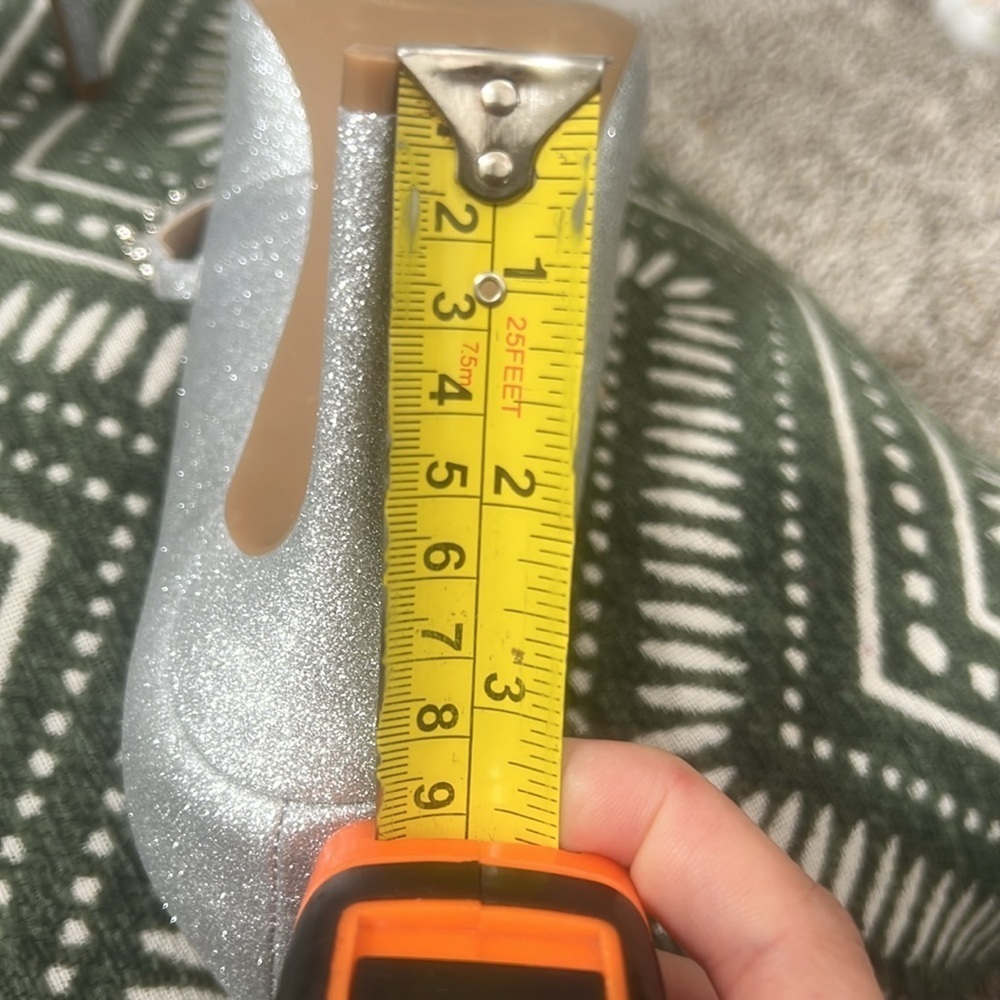 BCBGeneration Branda Silver Glitter Rhinestone Wo… - image 9